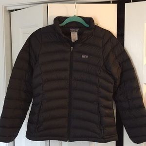 Girls XXL Patagonia puffy jacket black